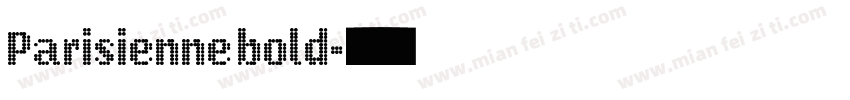 Parisienne bold字体转换